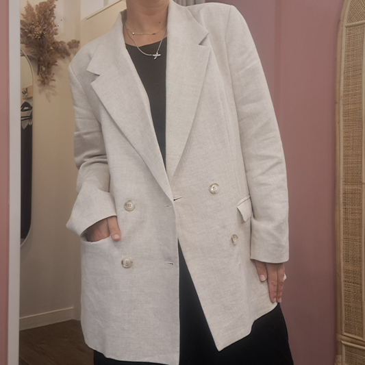 Perriam - Cove Linen Blazer - Size 16