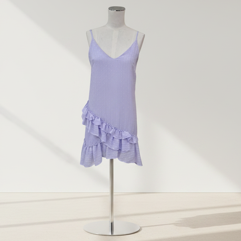 Pia_Boutique_-_Lilac_Frill_Dress_-_Front_View