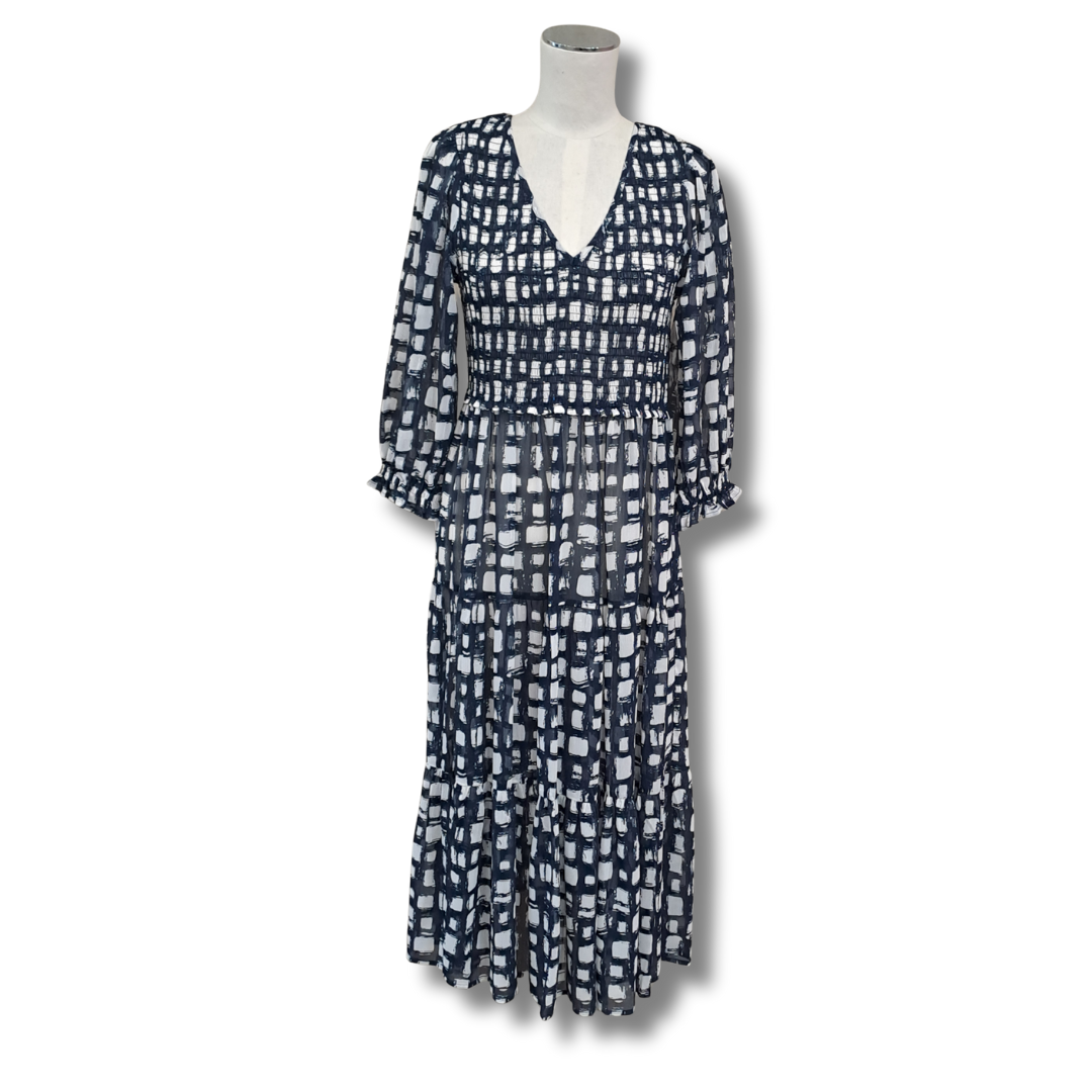Preview - Sheer Check Dress - Front View