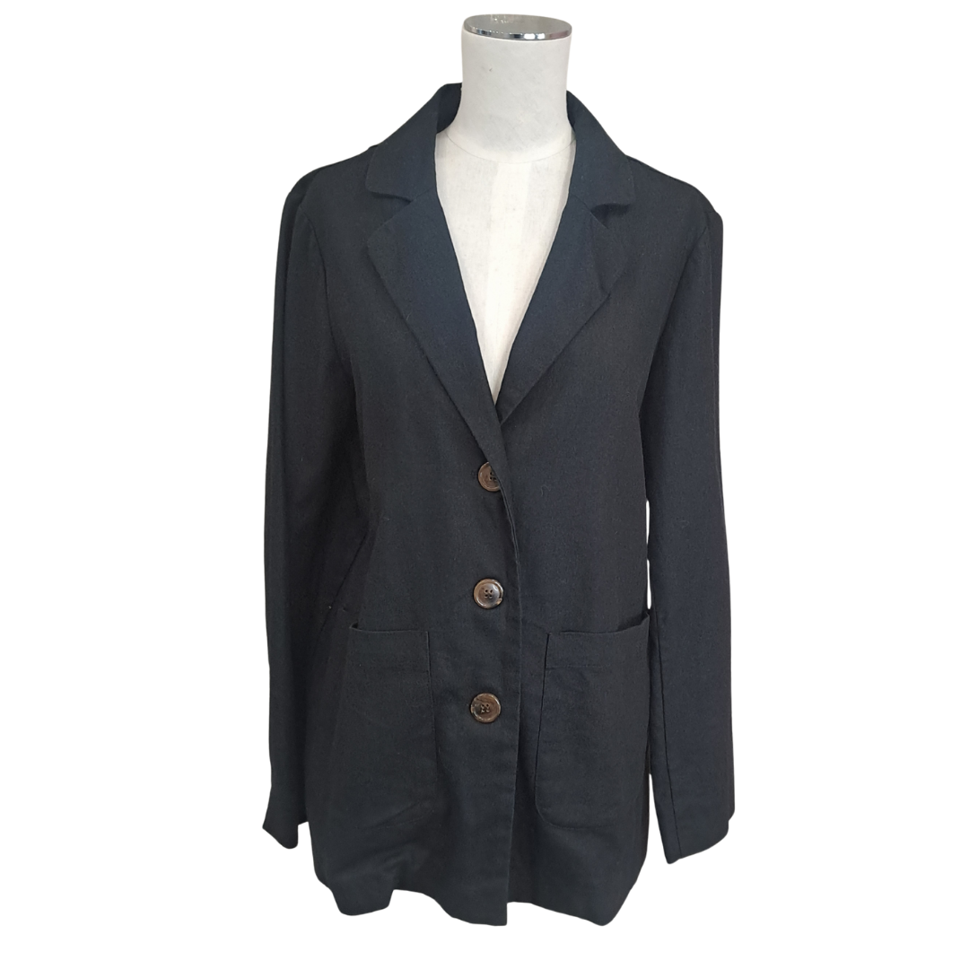 Princess Highway - Cotton Linen Blazer - Front View