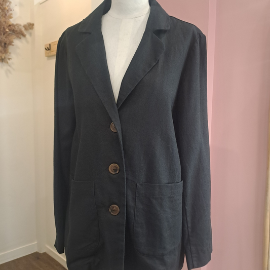 Princess Highway - Cotton Linen Blazer - Size 10