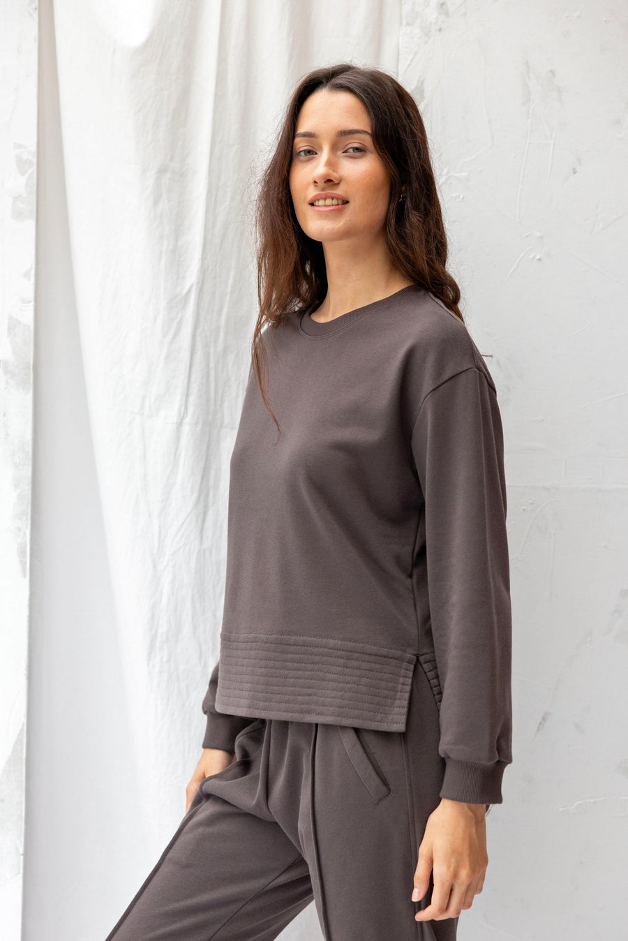 ReCreate - Edie Sweatshirt in Charcoal - Size S - BNWT