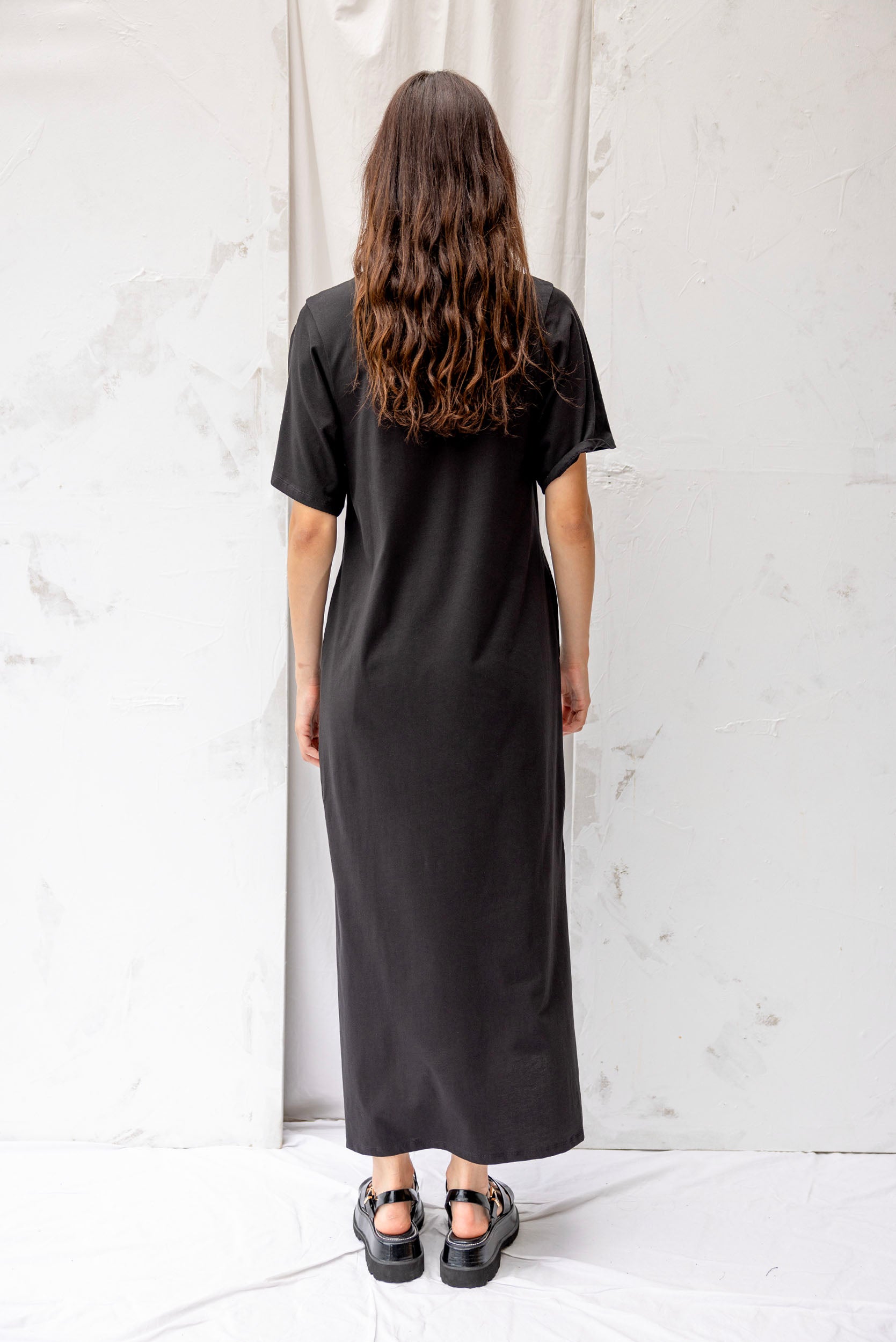 ReCreate-Forage-Dress-Organic-Cotton-Black-Back