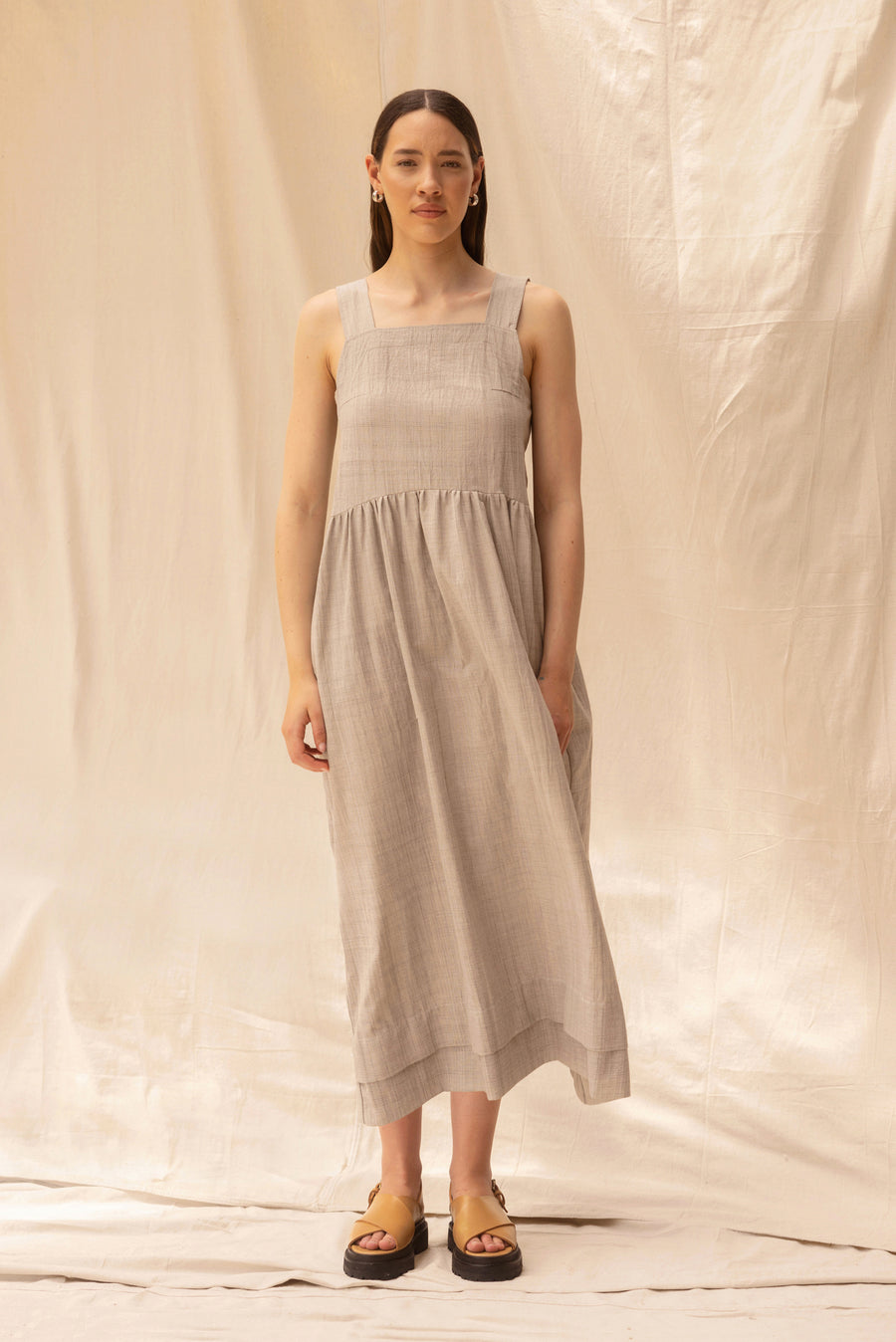 ReCreate - Ash Dress in Pebble - Size XL - BNWT