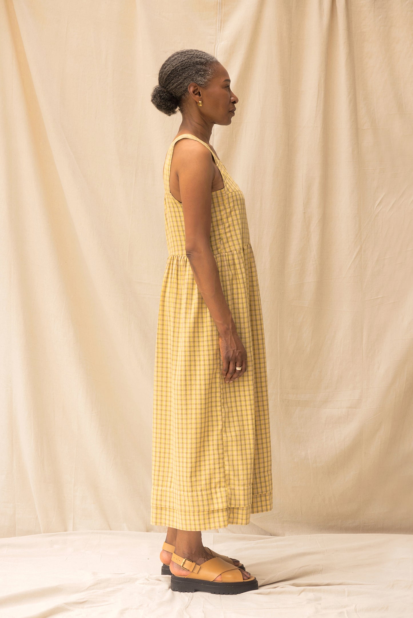 ReCreate - Ash Dress - Size XL - Daisy Check - Side