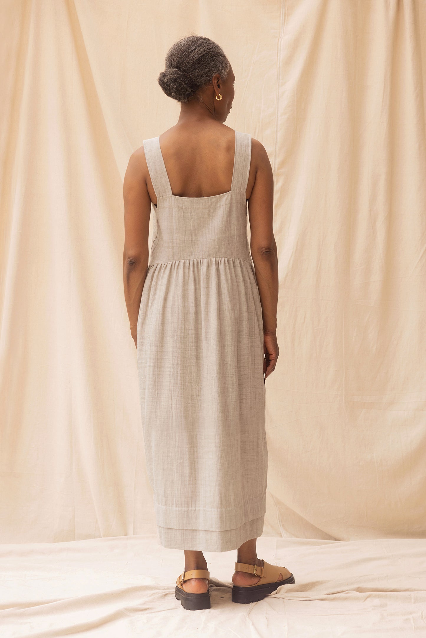 ReCreate - Ash Dress - Size XL - Pebble - Back