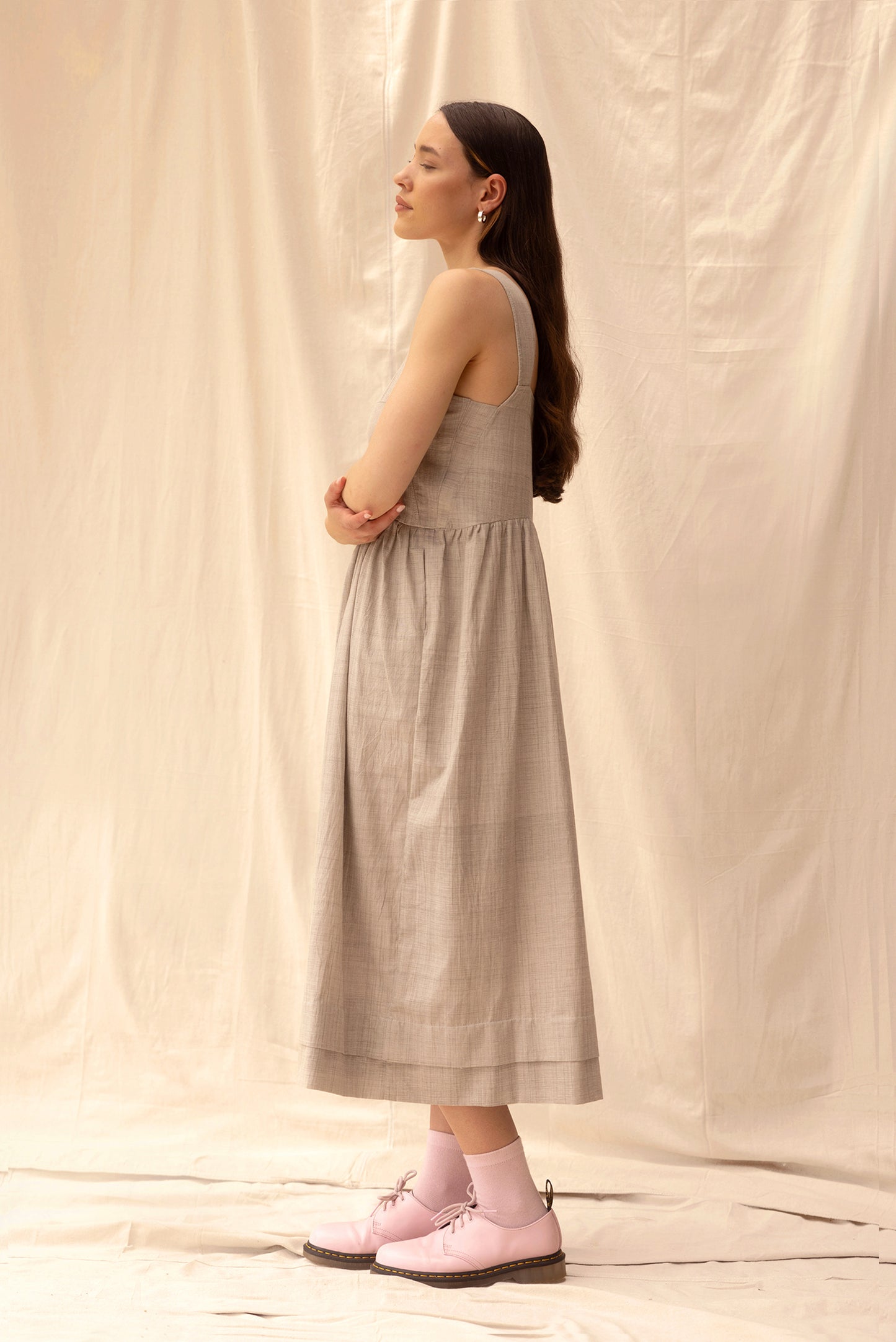 ReCreate - Ash Dress - Size XL - Pebble - Side