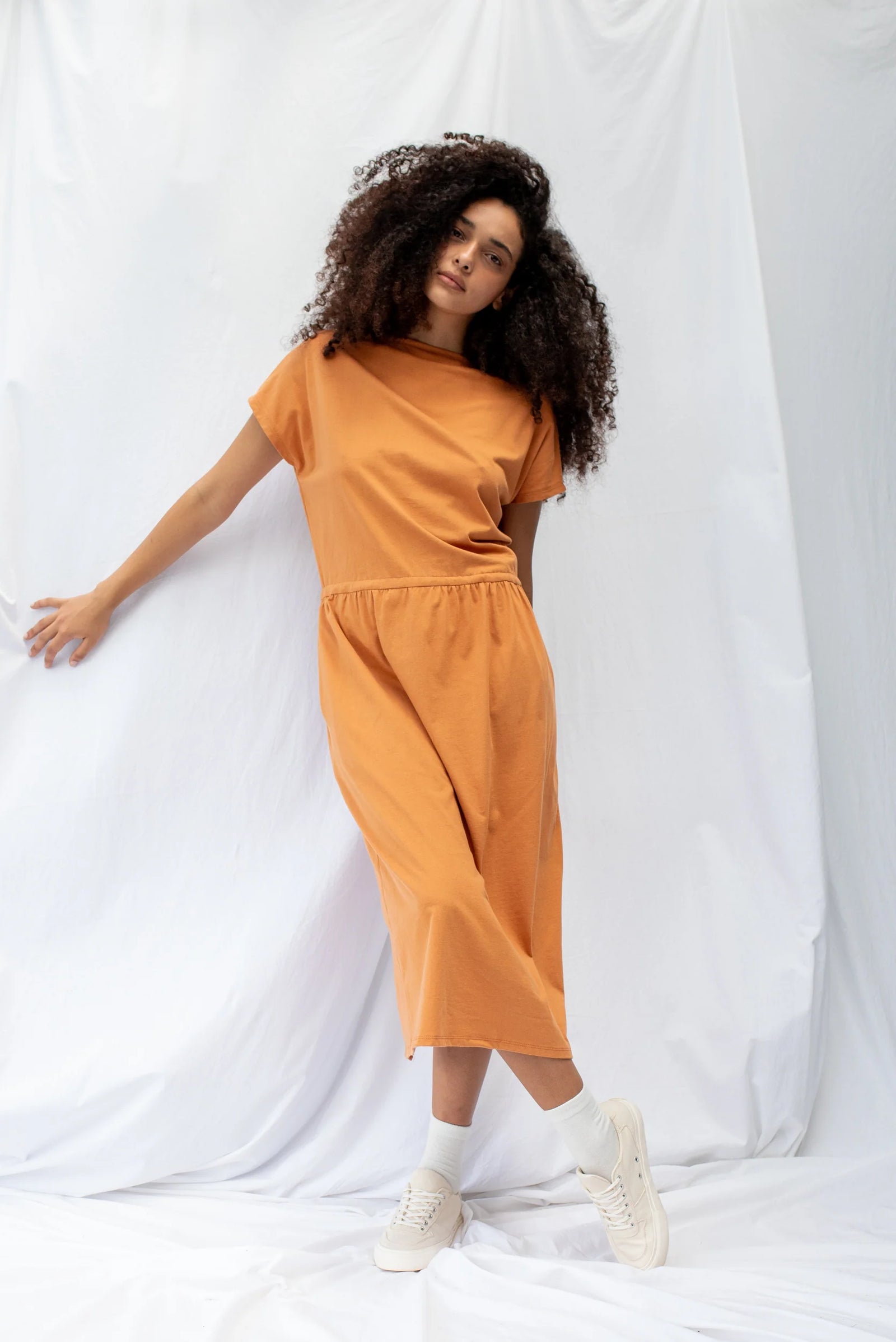 ReCreate - Converse Dress in Papaya - Reverse