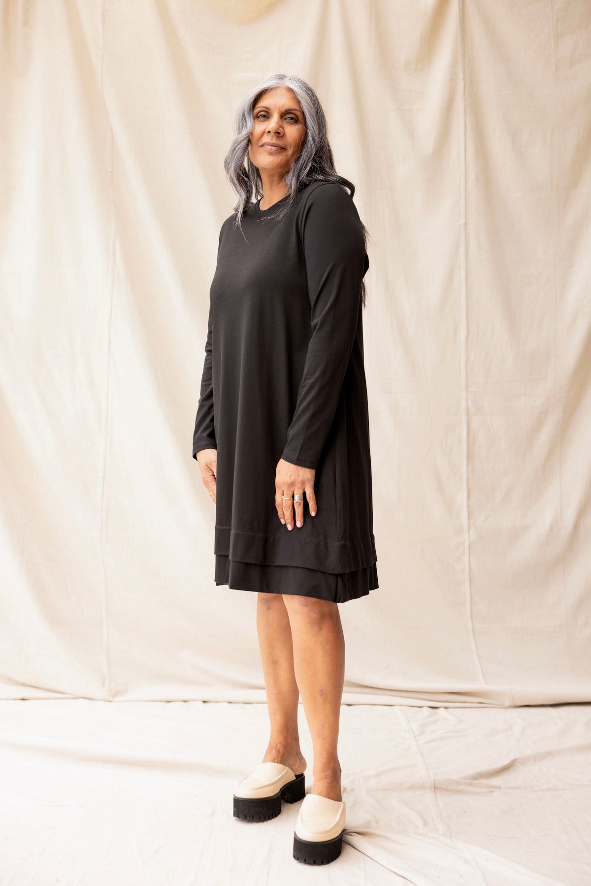 ReCreate - Fig Dress Black - Front