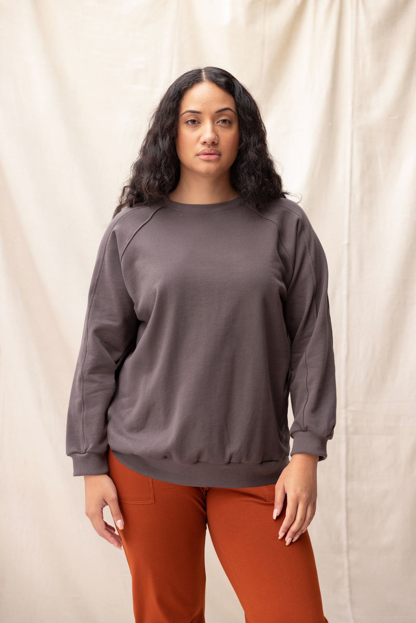 ReCreate - Poplar Sweatshirt Charcoal - Front