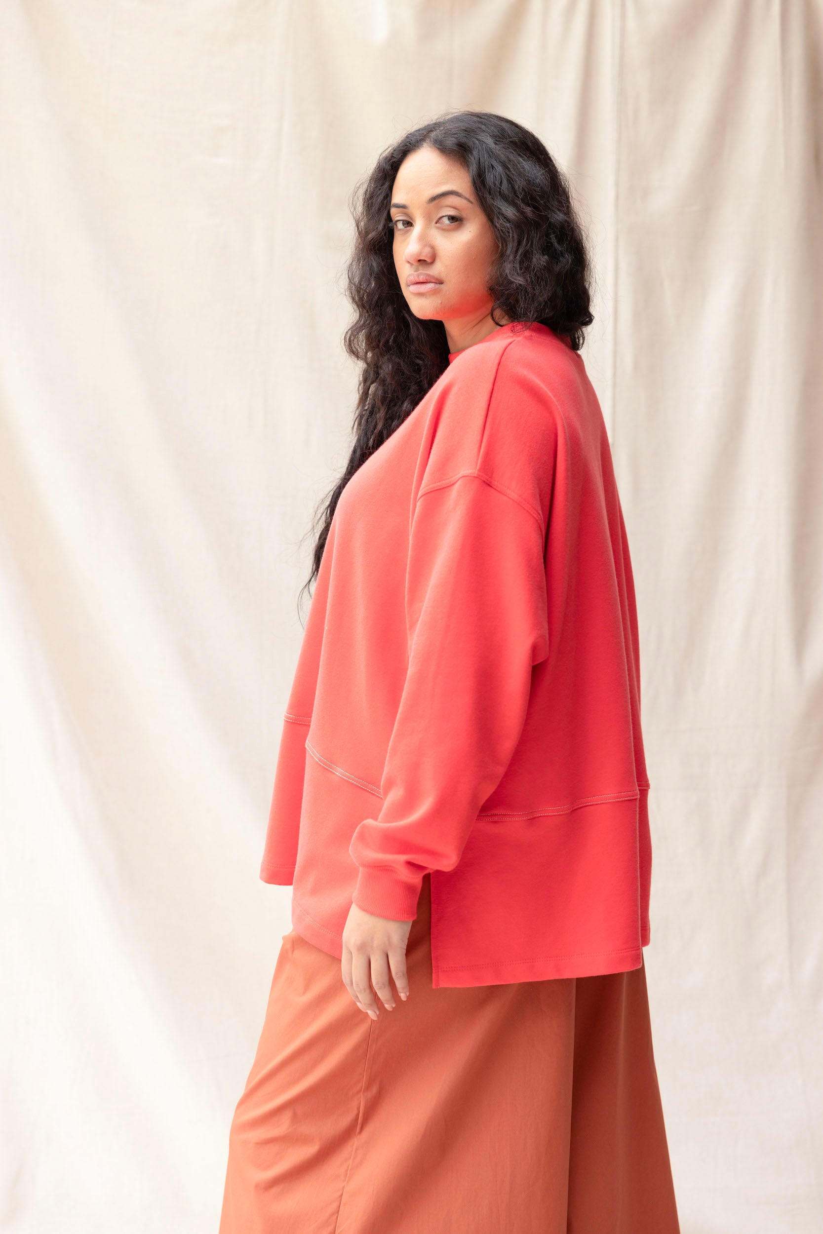 ReCreate - Roam Sweatshirt Magnolia - Side