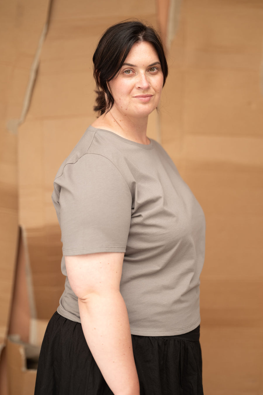 ReCreate - Key Tee in Grey Sage - Size 16 - BNWT
