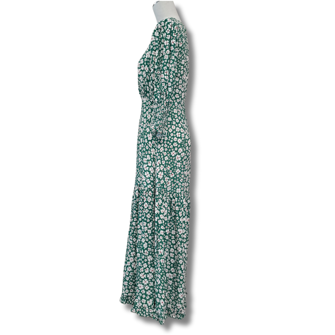 Rixo - Green Petal Dress - Side