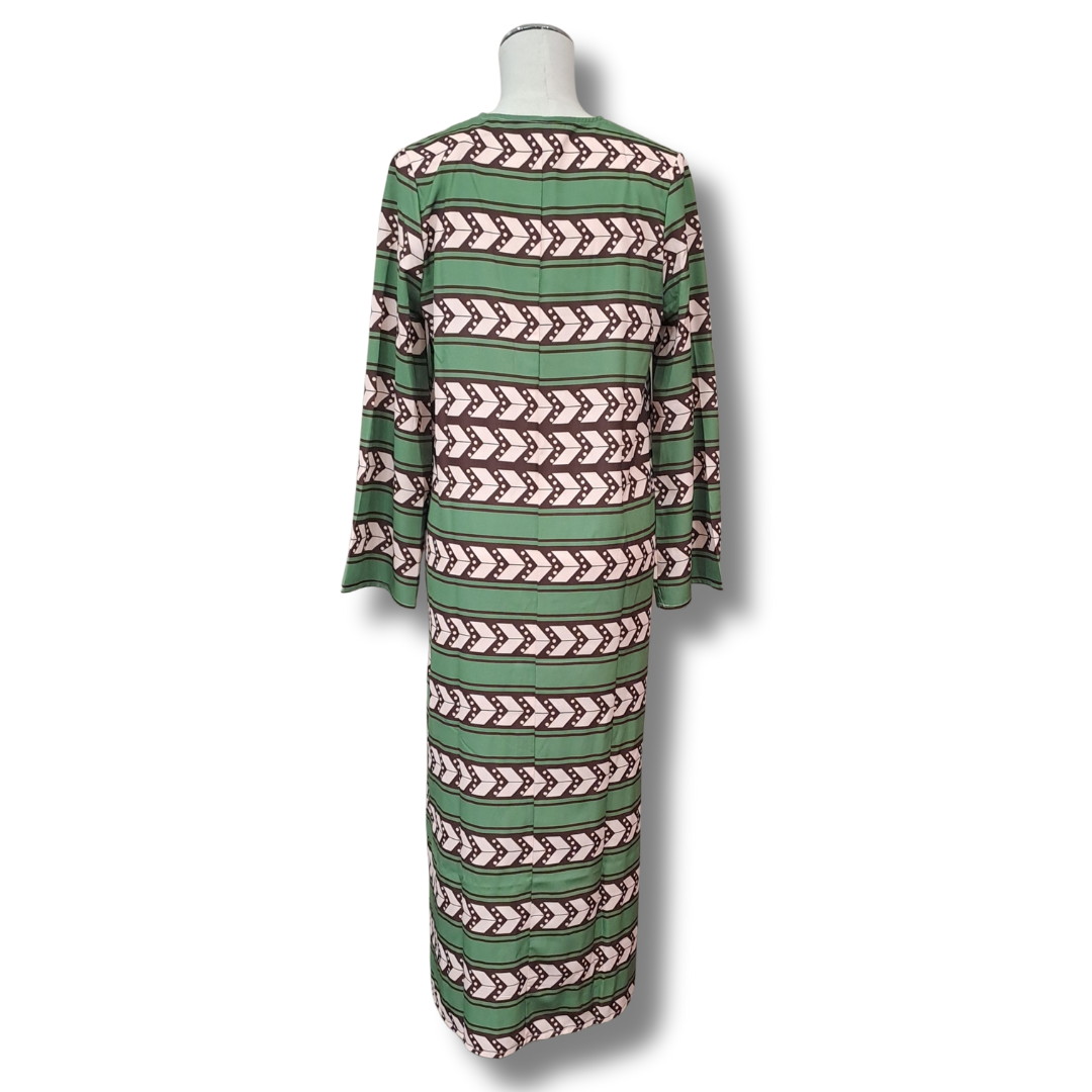 Rotimia - Printed Maxi Dress - Back