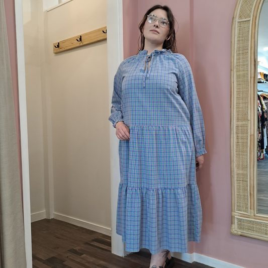 Ruby & Rain - Tartan Maxi Dress - Size XS (16) - BNWT