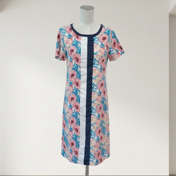 Seduce - Floral Stripe Dress - Size 8