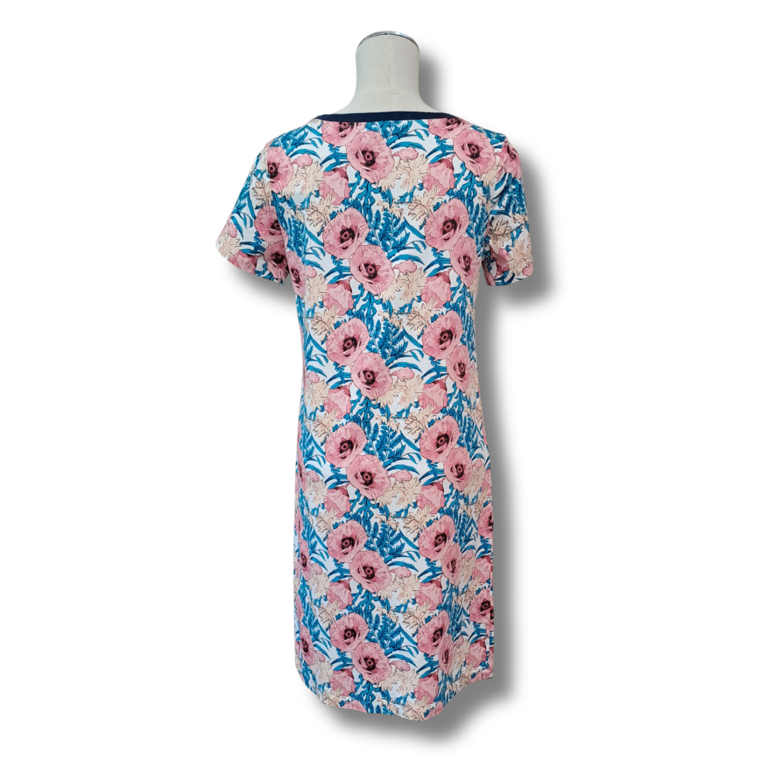 Seduce - Floral Stripe Dress - Size 8 - Back