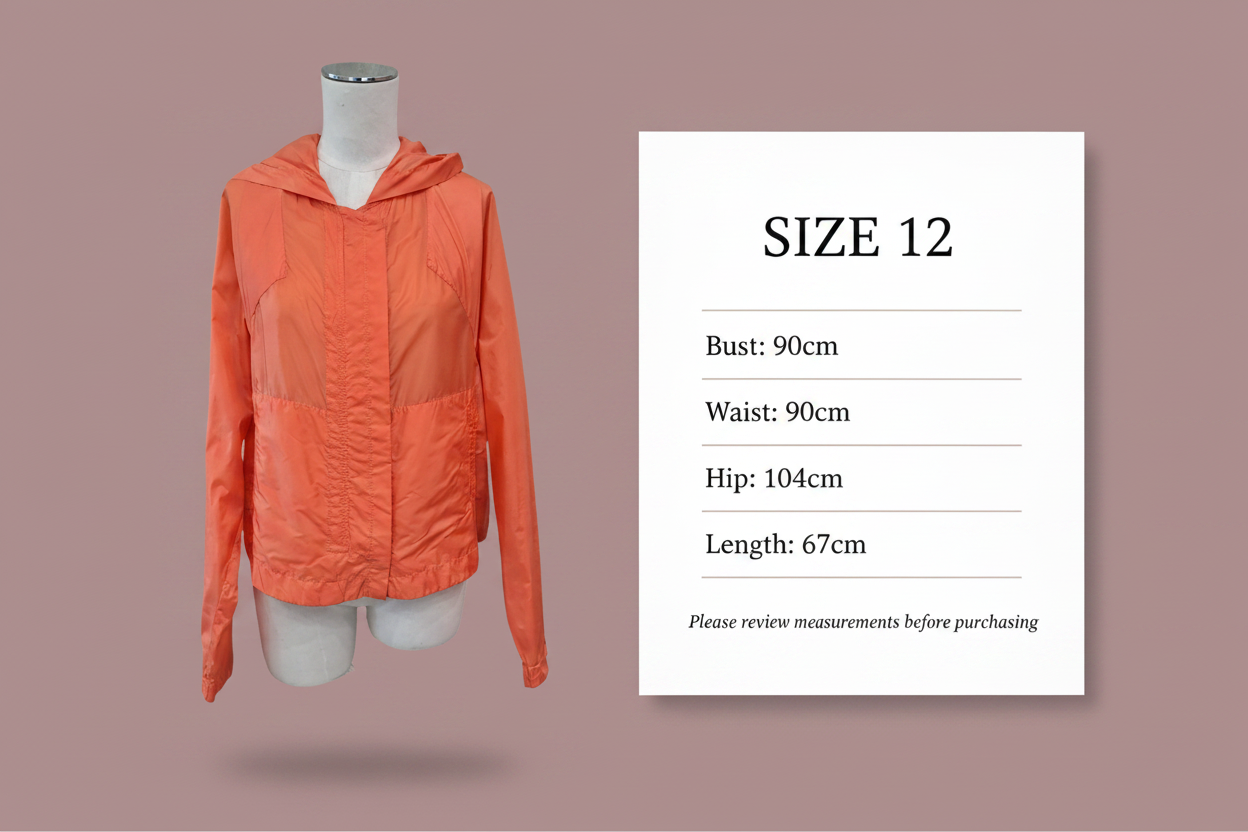 See By Chloe - Coral Shell Jacket - Size Chart