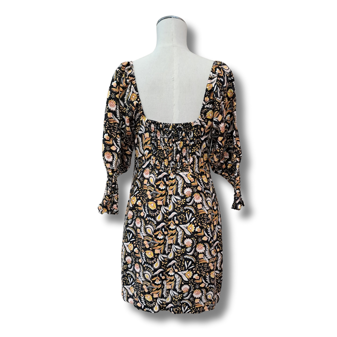 Seed - Floral Mini Dress - Back View