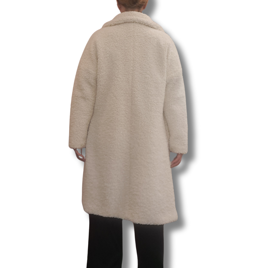 Seed - Long Teddy Coat - Back View