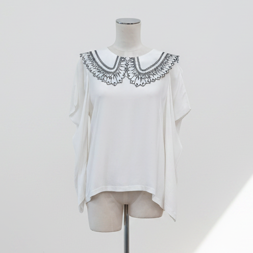 Sheryl May - Big Collar Blouse - Size 12