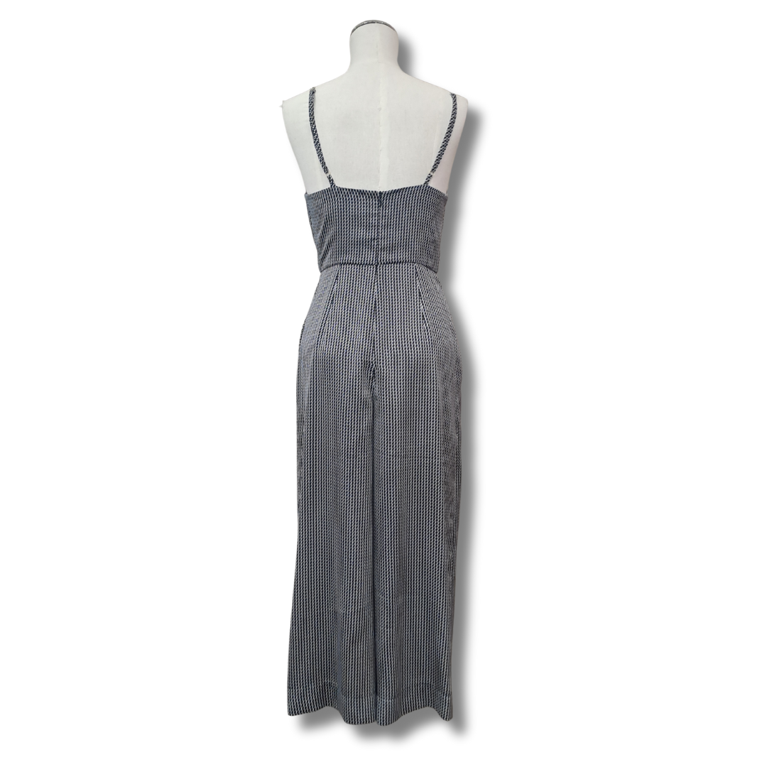 Shona Joy - Black/White Jumpsuit - Back View