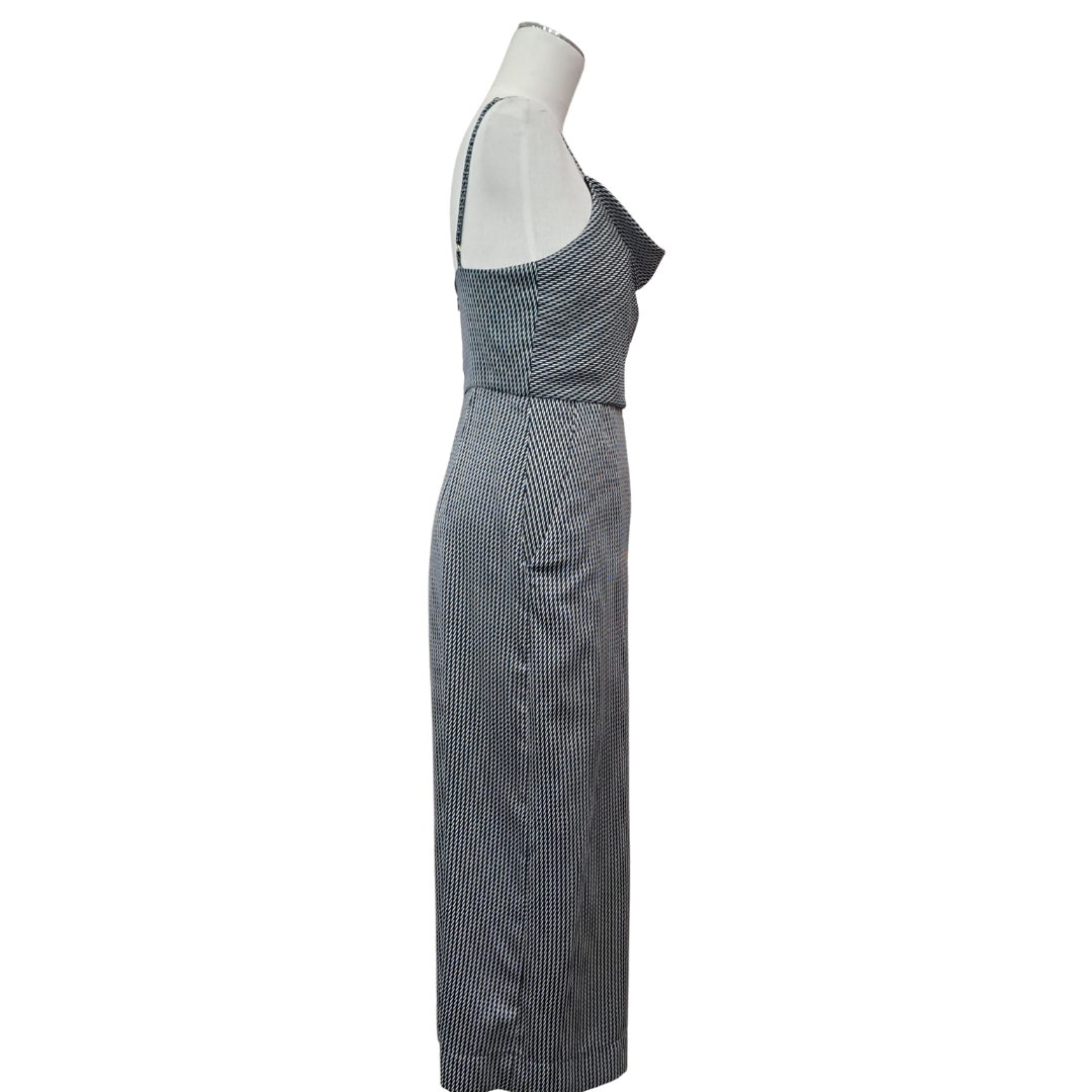 Shona Joy - Black/White Jumpsuit - Side View