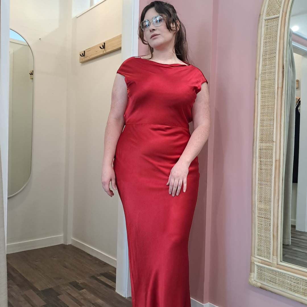 Shona Joy - Cowl Back Maxi Dress - Size 16 - BNWT