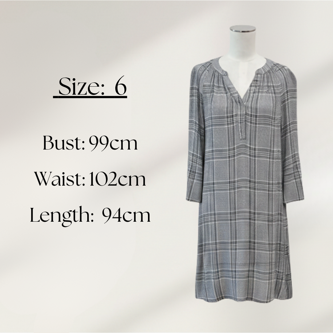 Country Road - Textured Check Dress - Size 6