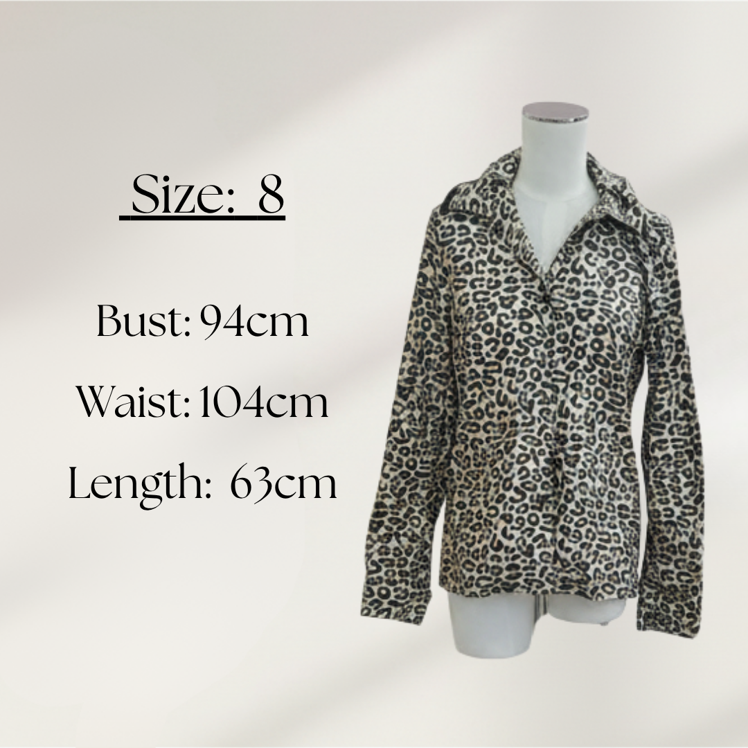 Maison Scotch - Leopard Print Jacket - Size 8