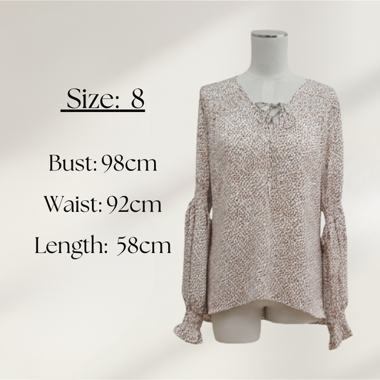 Amaya - Spotty Blouse - Size 8