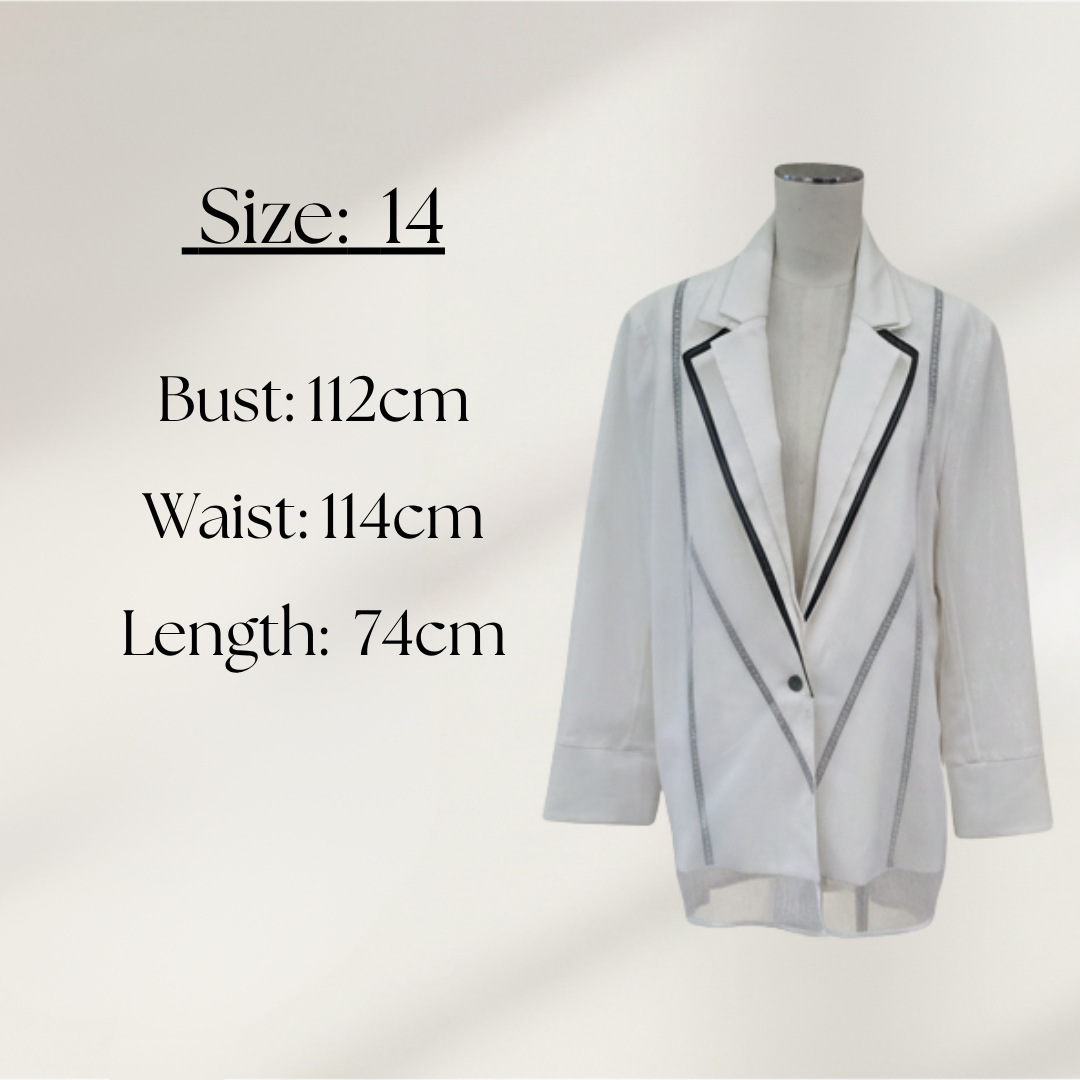 French Freddie - Brook Blazer - Size 14 - Size Chart