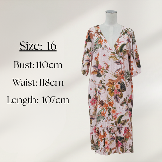 Madly Sweetly - Jungle Print Dress - Size 16