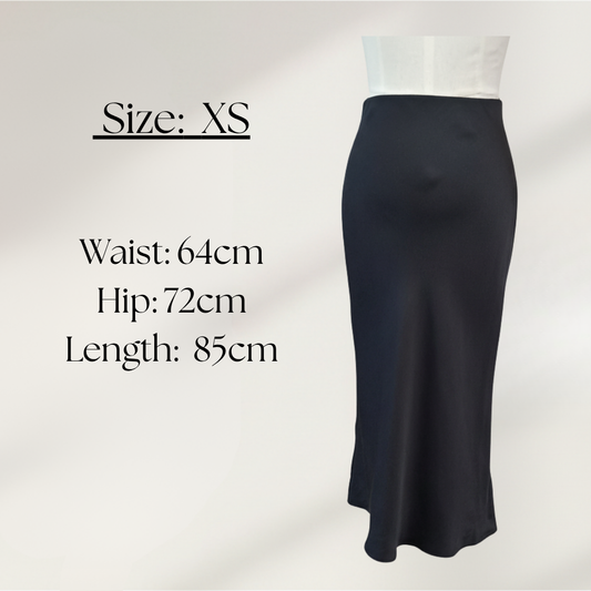 Anine Bing - Bar Silk Skirt - Size XS - Size Chart