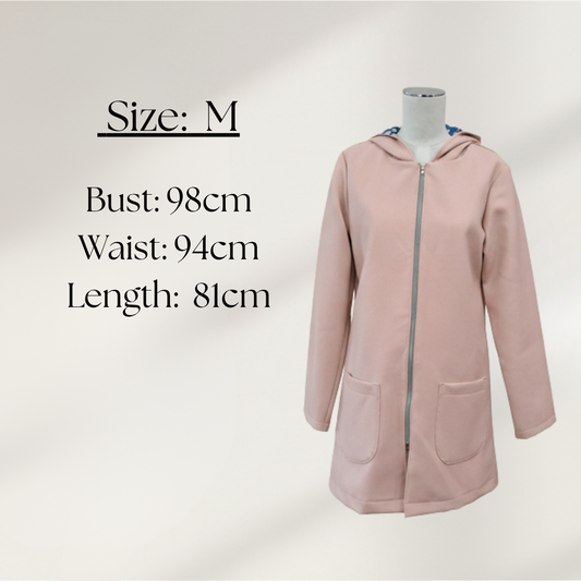 Surge - Pink Wool Jacket - Size M - Size Chart