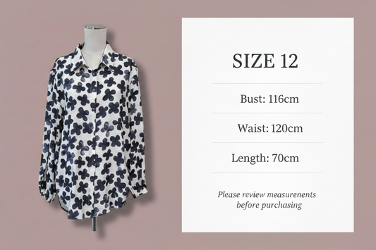 Stella + Gemma - Charlotte Shirt - Size 12 - Size Guide