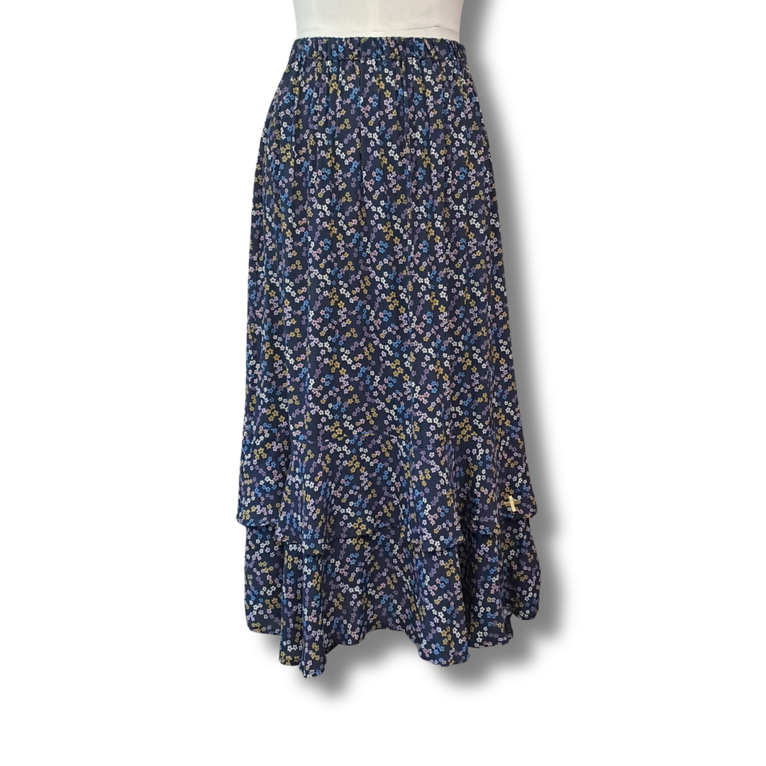Stella + Gemma - Layered Floral Skirt - Front View