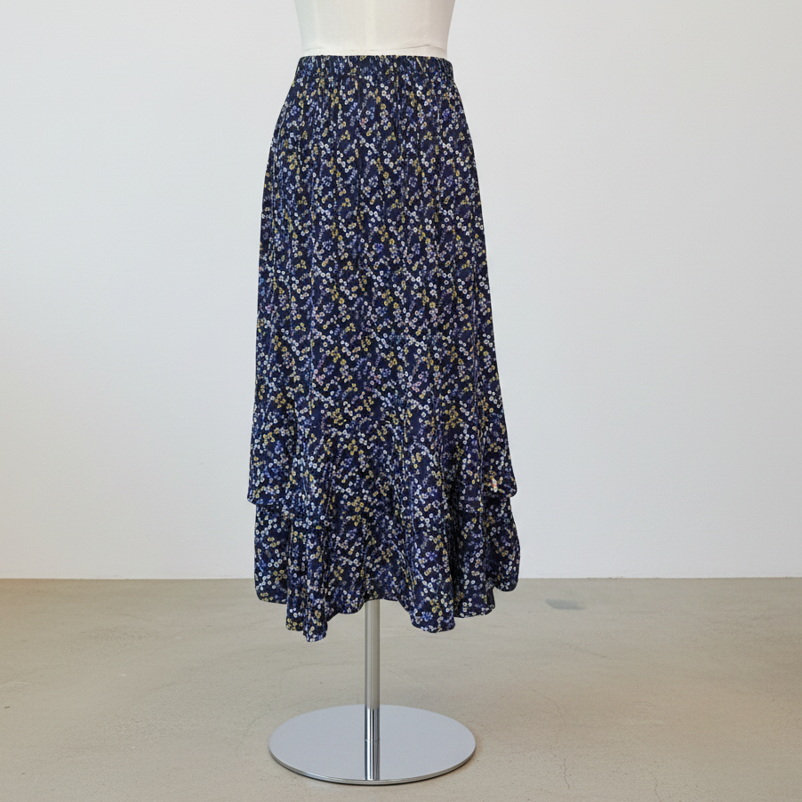 Stella + Gemma - Layered Floral Skirt - Front View
