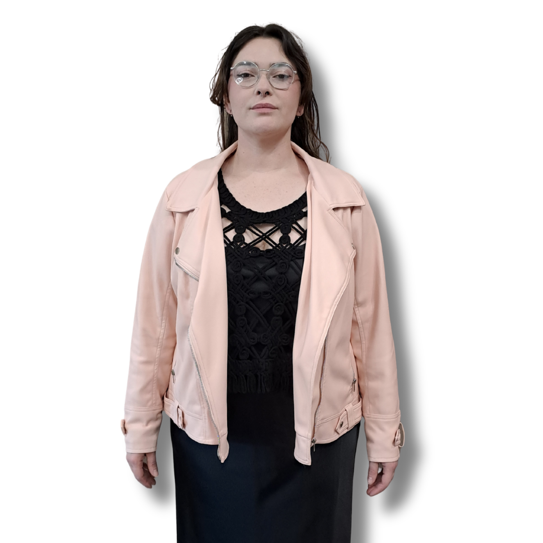 Stella Royal - Cameron Biker Jacket - Size 2 (18) - Front View