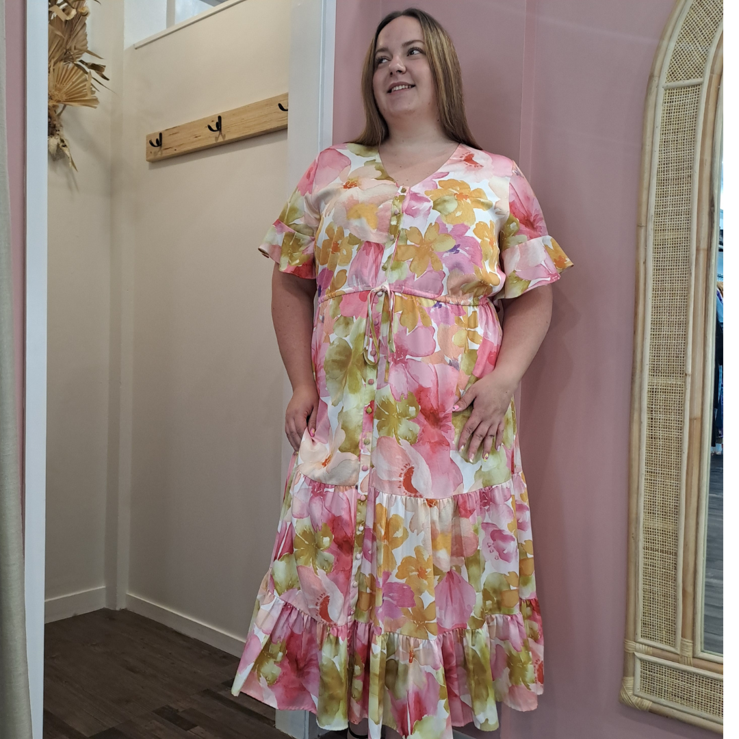 Stella Royal - Floral Maxi Dress - Size 2 (18)