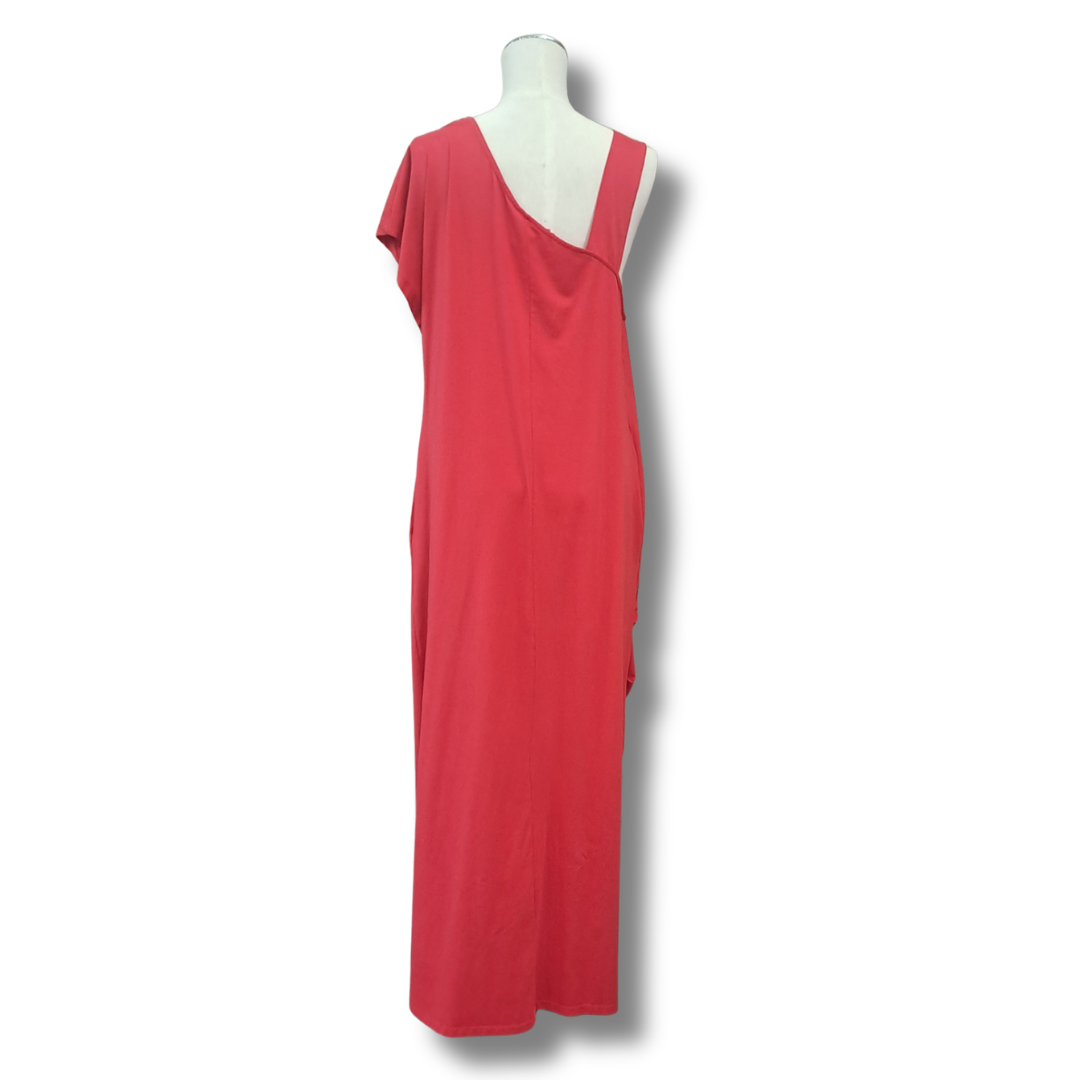 Sun Sun 1982 - Red Cotton Maxi Dress - Size M/L - Back