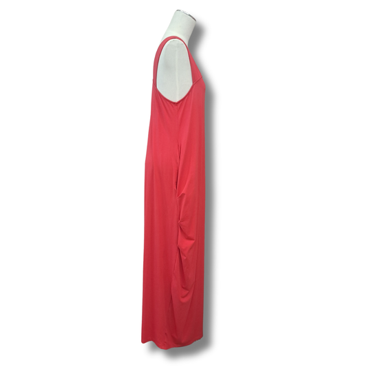 Sun Sun 1982 - Red Cotton Maxi Dress - Size M/L - Side