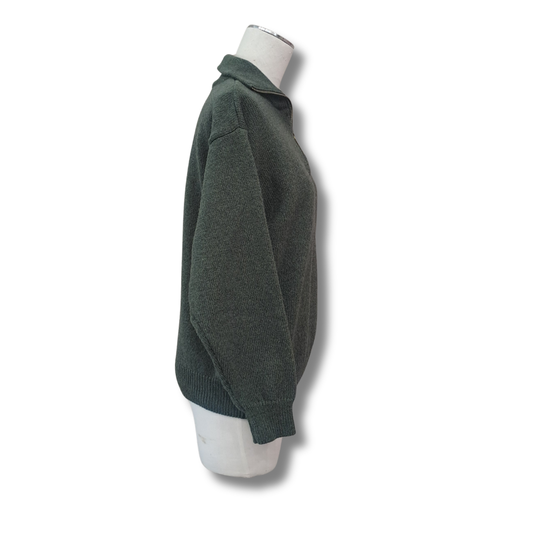 Swanndri - Mariner Zip Neck Sweater - Size XS - Side