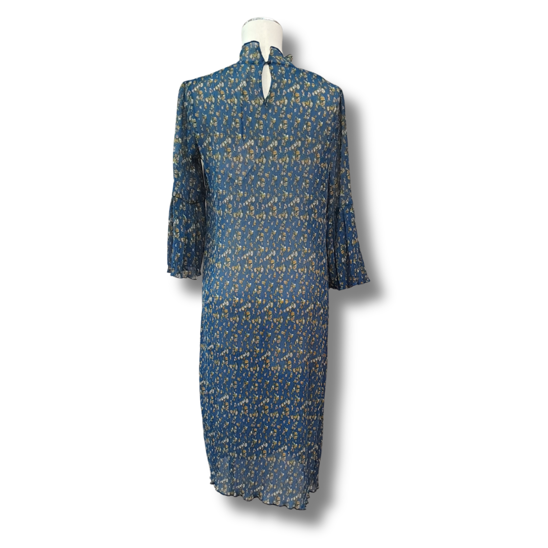 Sylvester - Floral Pleated Midi Dress - Size XS - Back