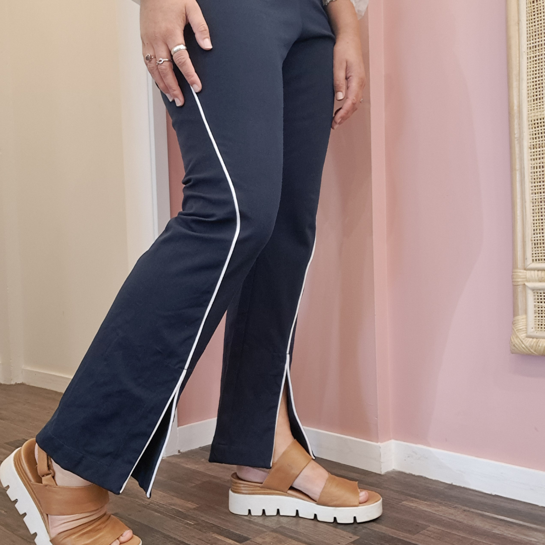 The Carpenter's Daughter - Navy Flutter Pant - Size 14