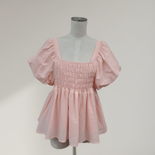 The Lullaby Club - Pink Smock Top - Size M/L