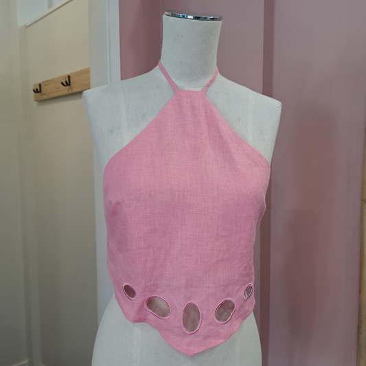 The Wolf Gang - Del Mar Halter Top - Size  L - BNWT