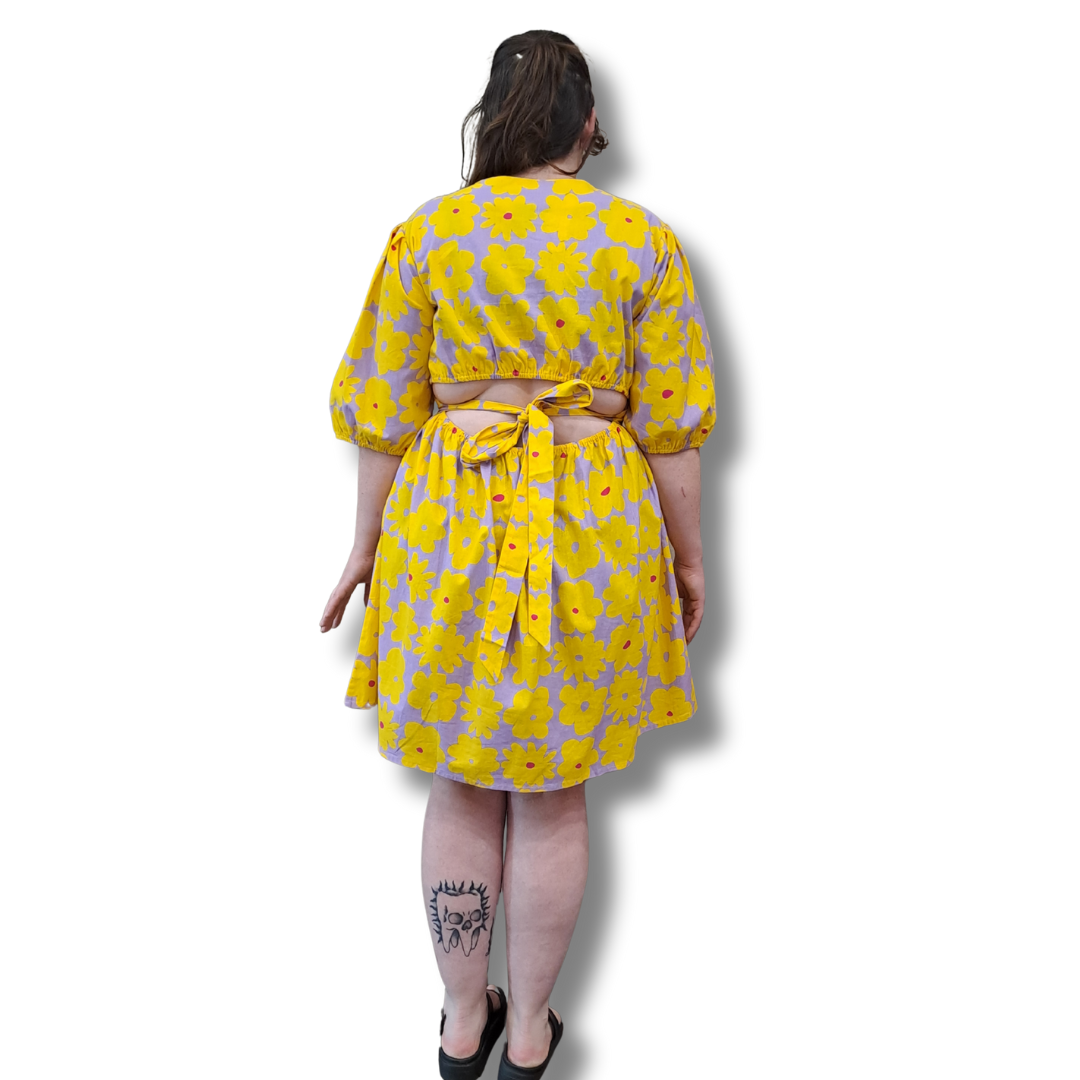 Thing Thing - Tropicana Pip Dress - Size 16 - BNWT - Back