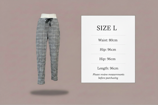 Size chart - Waist: 80cm, Hip: 96cm, Length: 96cm