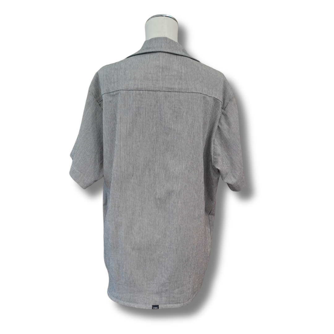 Thrills - Stripe Cotton Shirt - Size S - Back